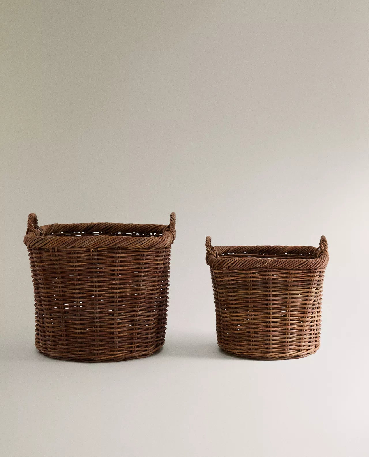 Square rattan basket