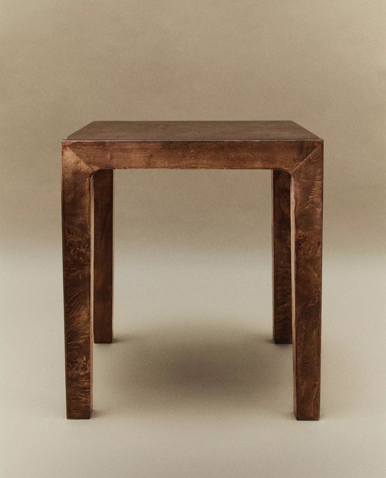 Dark wood side table