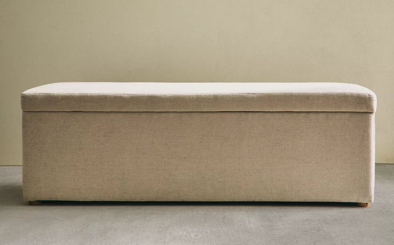 Linen storage bench