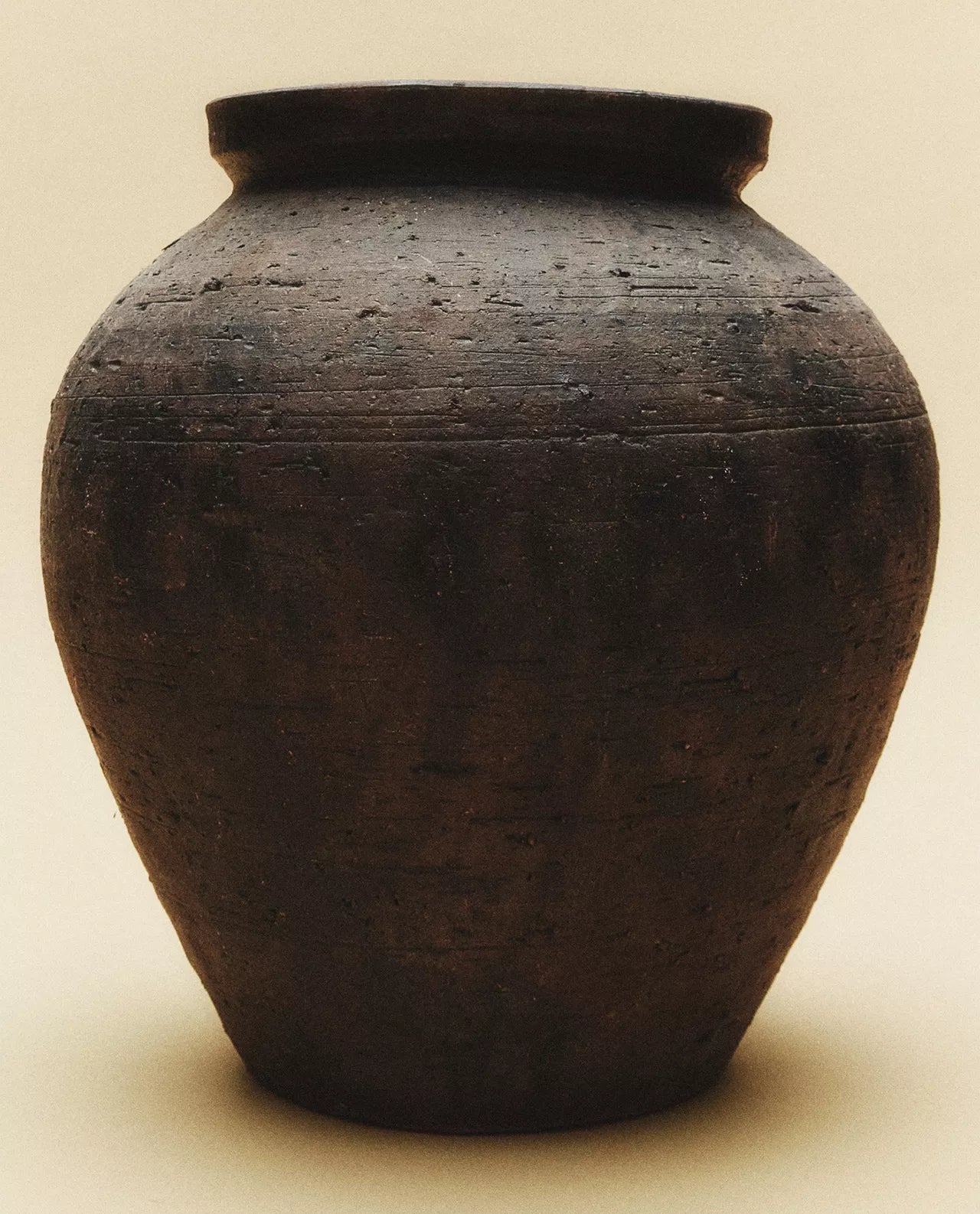 Textured ceramic vase
