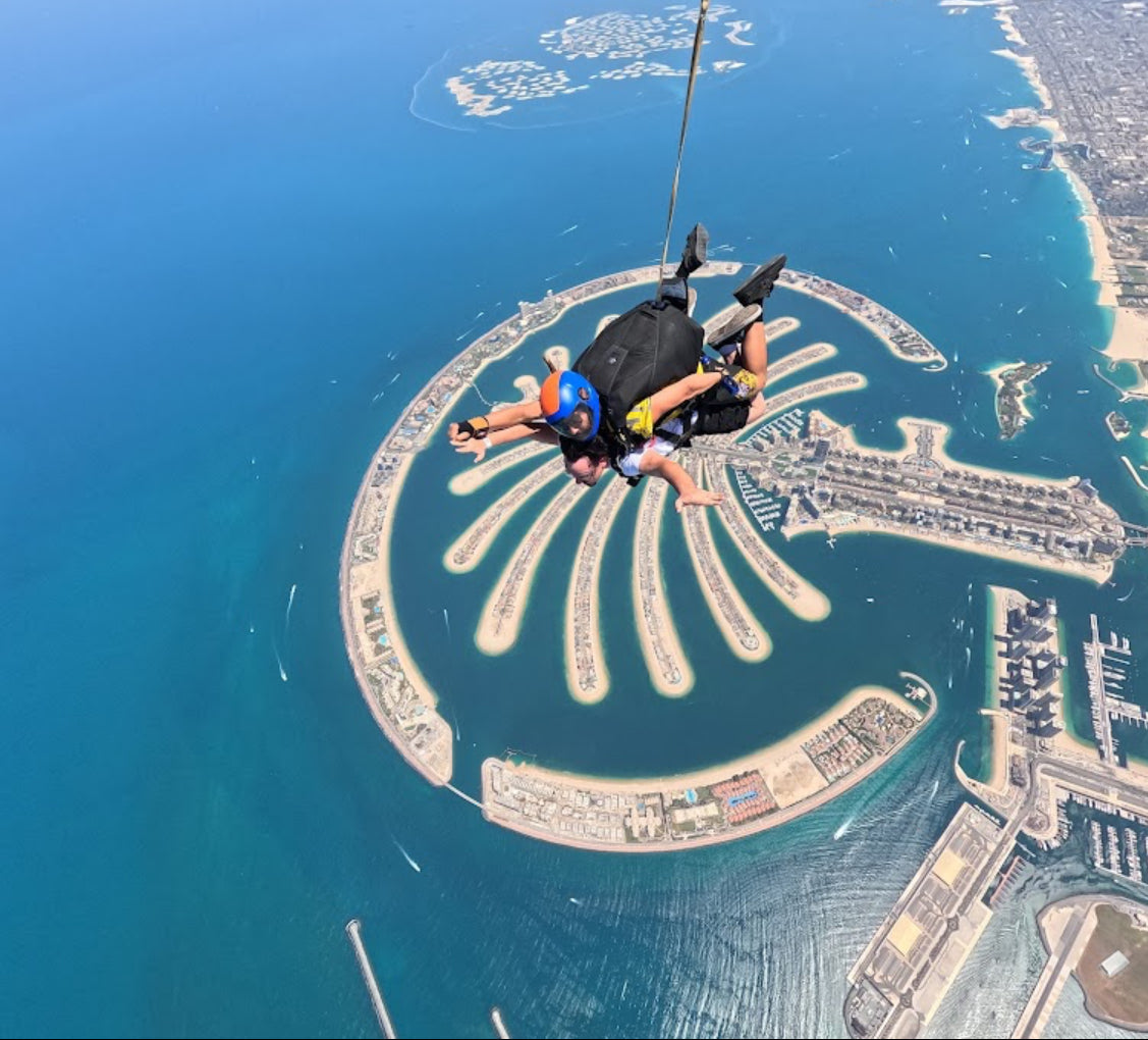 Skydiving over The Palm