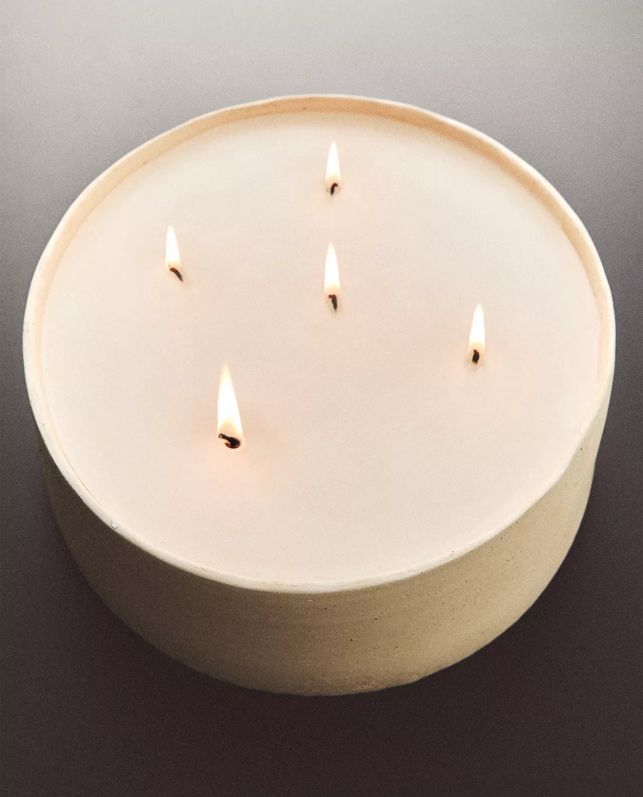 Ceramic decorative candle